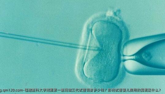 福建医科大学附属第一医院做三代试管需要多少钱？影响试管婴儿费用的因素是什么？