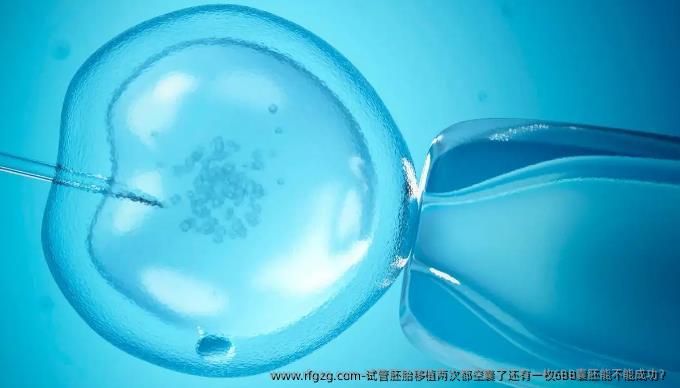 试管胚胎移植两次都空囊了还有一枚6BB囊胚能不能成功？