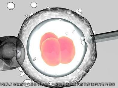 不孕不育在通辽市做试管的费用有多少？一文告诉你做三代试管建档的流程有哪些