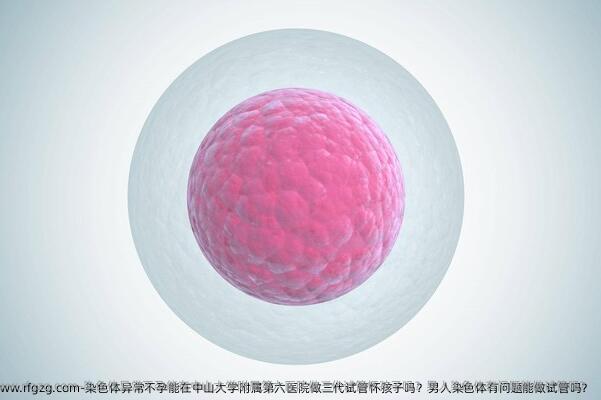 染色体异常不孕能在中山大学附属第六医院做三代试管怀孩子吗？男人染色体有问题能做试管吗？