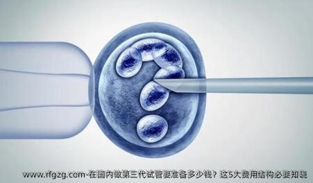 在国内做第三代试管要准备多少钱？这5大费用结构必要知晓